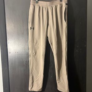 Men’s Brown Under Armour Like New Fitted Joggers Sz XL